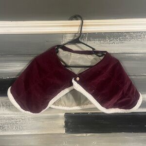 Burgundy cape